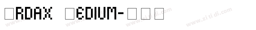 Ordax Medium字体转换